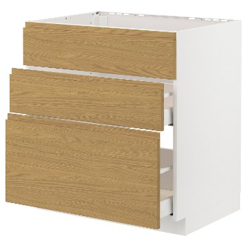 ИКЕА Напольный шкаф + 3 фронт. панели METOD МЕТОД / MAXIMERA МАКСИМЕРА, 595.383.05 - Home Club