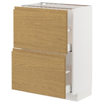 ИКЕА Стойка с двумя ящиками METOD МЕТОД / MAXIMERA МАКСИМЕРА, 495.380.75 - Home Club