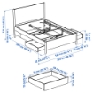 ИКЕА Кровать с выдвижными ящиками TONSTAD, 494.966.88 - Home Club, изображение 8