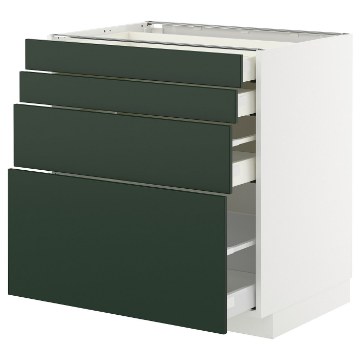 ИКЕА Напольный шкаф 4 фронт. панели METOD МЕТОД / MAXIMERA МАКСИМЕРА, 295.571.64 - Home Club