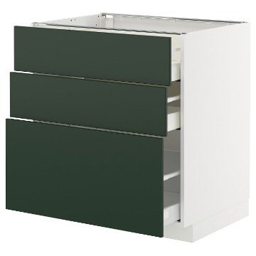 ІКЕА Шафа стояча з 3 шухлядами METOD МЕТОД / MAXIMERA МАКСИМЕРА, 295.570.22 - Home Club