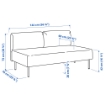ИКЕА 5-местный диванный модуль с приставным столиком LILLEHEM, 195.697.42 - Home Club, изображение 5