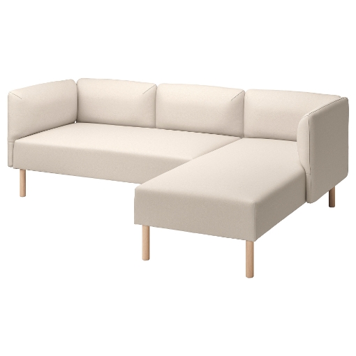 ИКЕА 3-местный модульный диван с шезлонгом LILLEHEM, 495.682.94 - Home Club
