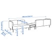ИКЕА 4-местный диванный модуль с приставным столиком LILLEHEM, 895.697.53 - Home Club, изображение 5