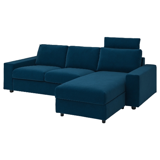 ІКЕА 3-місний диван з шезлонгом VIMLE ВІМЛЕ, 494.326.82 - Home Club