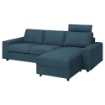ІКЕА 3-місний диван з шезлонгом VIMLE ВІМЛЕ, 394.327.72 - Home Club