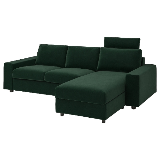 ІКЕА 3-місний диван з шезлонгом VIMLE ВІМЛЕ, 094.326.84 - Home Club