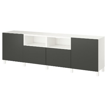ИКЕА Тумба под телевизор с дверцами и ящиками BESTÅ БЕСТО, 695.749.96 - Home Club