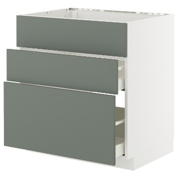 ИКЕА Напольный шкаф + 3 фронт. панели METOD МЕТОД / MAXIMERA МАКСИМЕРА, 595.656.95 - Home Club