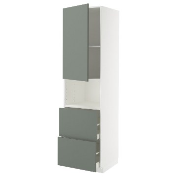 ИКЕА Высокий шкаф для микроволновки METOD МЕТОД / MAXIMERA МАКСИМЕРА, 295.660.69 - Home Club