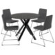 ИКЕА Стол и 4 стула MARIEDAMM / LILLÅNÄS, 195.686.91 - Home Club