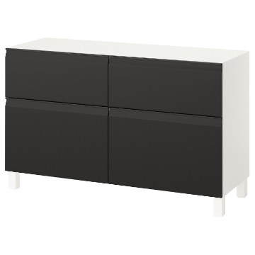 ІКЕА Комбінована стелажна система з дверцятами BESTÅ БЕСТО, 795.693.34 - Home Club