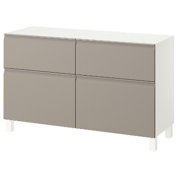 ИКЕА Комбинация стеллажей с дверцами BESTÅ БЕСТО, 495.693.35 - Home Club