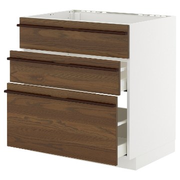 ИКЕА Напольный шкаф + 3 фронт. панели METOD МЕТОД / MAXIMERA МАКСИМЕРА, 195.745.69 - Home Club