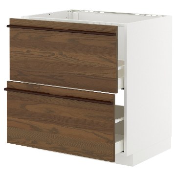 ІКЕА Підлогова шафа + 2 фронт. панелі METOD МЕТОД / MAXIMERA МАКСИМЕРА, 795.745.47 - Home Club
