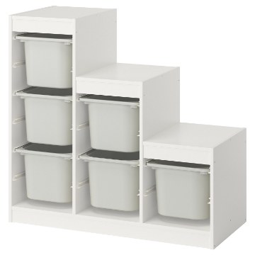 ИКЕА Стеллаж с контейнерами TROFAST ТРУФАСТ, 495.733.23 - Home Club