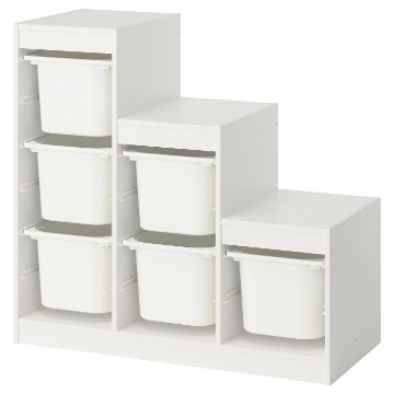 ИКЕА Стеллаж с контейнерами TROFAST ТРУФАСТ, 595.733.13 - Home Club