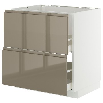 ІКЕА Підлогова шафа + 2 фронт. панелі METOD МЕТОД / MAXIMERA МАКСИМЕРА, 595.770.66 - Home Club