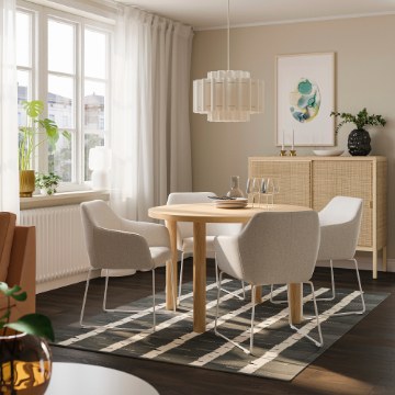 ИКЕА Стол и 4 стула STOCKHOLM 2025 / TOSSBERG, 895.800.10 - Home Club