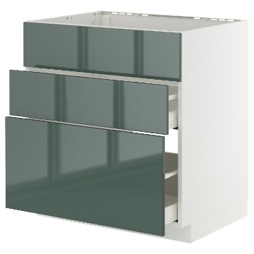 ІКЕА Підлогова шафа + 3 фронт. панелі METOD МЕТОД / MAXIMERA МАКСИМЕРА, 295.864.92 - Home Club