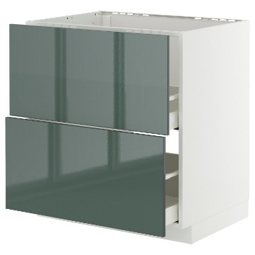 ИКЕА Напольный шкаф + 2 фронт. панели METOD МЕТОД / MAXIMERA МАКСИМЕРА, 295.862.65 - Home Club