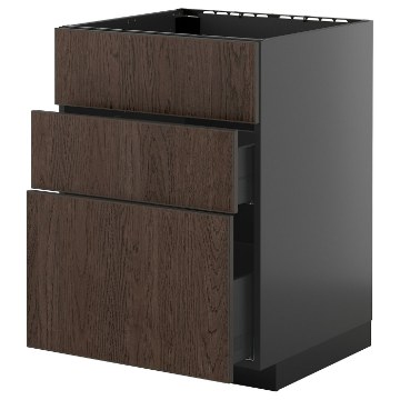 ИКЕА Напольный шкаф + 3 фронт. панели METOD МЕТОД / KNIVSHULT, 595.887.86 - Home Club