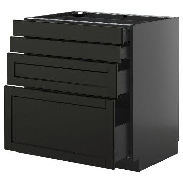 ИКЕА Напольный шкаф 4 фронт. панели METOD МЕТОД / KNIVSHULT, 995.897.36 - Home Club