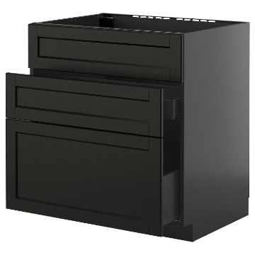 ІКЕА Підлогова шафа + 3 фронт. панелі METOD МЕТОД / KNIVSHULT, 295.875.09 - Home Club