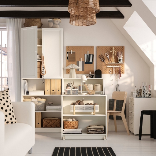 ИКЕА Стеллаж с раскладным столом BILLY БИЛЛИ / OXBERG ОКСБЕРГ, 795.906.51 - Home Club