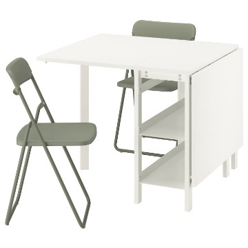 ІКЕА Стіл і 2 складні стільці VIHALS / VIHALS, 795.902.55 - Home Club