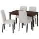 ИКЕА Стол и 4 стула NÄSINGE / BERGMUND, 395.970.27 - Home Club