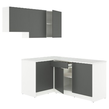 ІКЕА Кутова кухня KNOXHULT КНОКСХУЛЬТ, 895.814.20 - Home Club