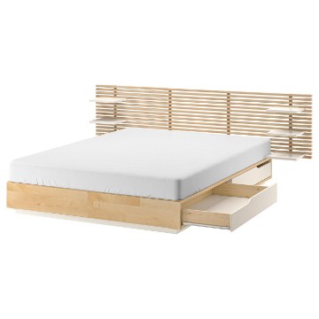 ИКЕА Рама кровати с изголовьем MANDAL, 090.949.47 - Home Club