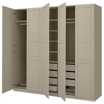 ИКЕА Комбинация шкафов PAX ПАКС / TYSSEDAL ТИССЕДАЛЬ, 896.035.49 - Home Club