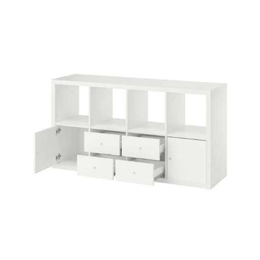 【美品】 IKEA kallax ІКЕА Стелаж з 4 вставками KALLAX КАЛЛАКС, 592.783.07 — купити в