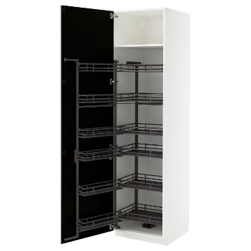 ИКЕА Высокий шкаф с выдвижным буфетным шкафом METOD МЕТОД, 295.791.42 - Home Club