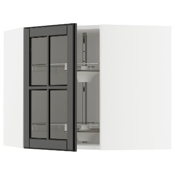 ИКЕА Угловой навесной шкаф с поворотной полкой METOD МЕТОД, 395.789.53 - Home Club
