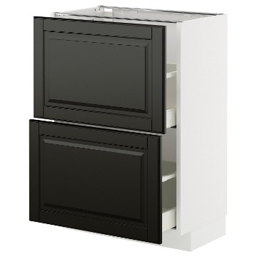 ІКЕА Шафа стояча з 2 шухлядами METOD МЕТОД / MAXIMERA МАКСИМЕРА, 895.789.03 - Home Club