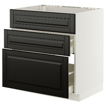 ІКЕА Підлогова шафа + 3 фронт. панелі METOD МЕТОД / MAXIMERA МАКСИМЕРА, 895.787.81 - Home Club