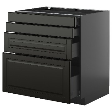ІКЕА Підлогова шафа 4 фронт. панелі METOD МЕТОД / KNIVSHULT, 995.868.32 - Home Club