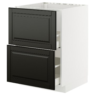 ІКЕА Підлогова шафа + 2 фронт. панелі METOD МЕТОД / MAXIMERA МАКСИМЕРА, 495.791.36 - Home Club