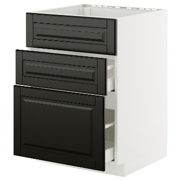 ІКЕА Підлогова шафа + 3 фронт. панелі METOD МЕТОД / MAXIMERA МАКСИМЕРА, 095.786.43 - Home Club
