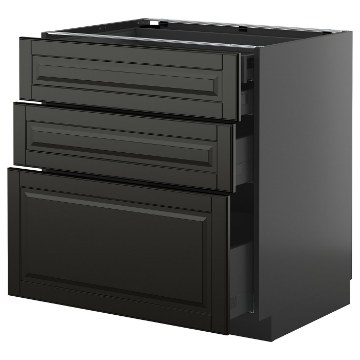 ІКЕА Підлогова шафа 3 фронт. панелі METOD МЕТОД / KNIVSHULT, 295.872.98 - Home Club