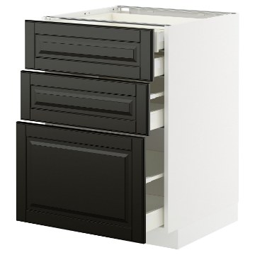 ІКЕА Підлогова шафа 3 фронт. панелі METOD МЕТОД / MAXIMERA МАКСИМЕРА, 495.787.64 - Home Club