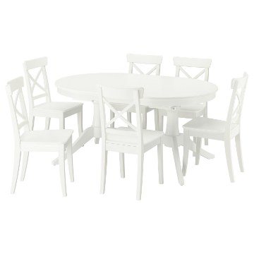 ІКЕА Стіл і 6 стільців ROSENTORP / ROSENTORP, 796.101.35 - Home Club