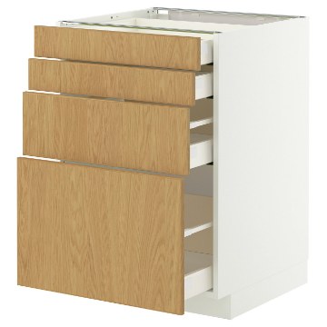 ІКЕА Підлогова шафа 4 фронт. панелі METOD МЕТОД / MAXIMERA МАКСИМЕРА, 396.008.07 - Home Club