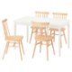 ИКЕА Стол и 4 стула NÄSINGE / HÖGVED, 896.101.49 - Home Club