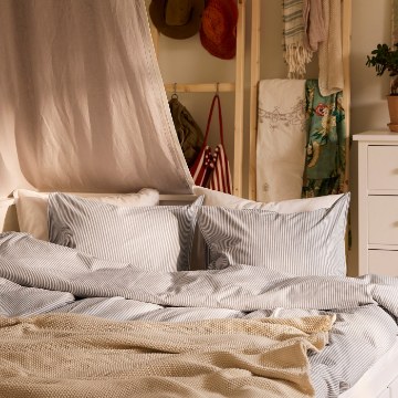 ИКЕА Пододеяльник и 2 наволочки SOLFIBBLA, 806.109.07 - Home Club