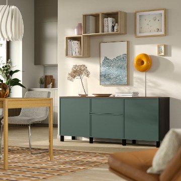 ІКЕА Комбінація з висувними ящиками BESTÅ БЕСТО, 796.123.80 - Home Club