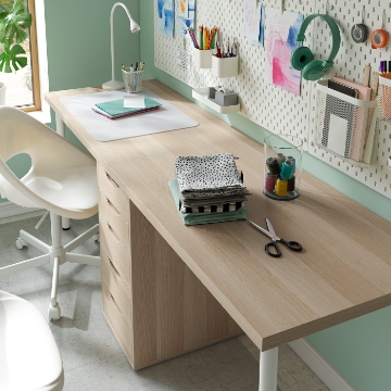 ИКЕА Письменный стол LAGKAPTEN ЛАГКАПТЕН / ALEX АЛЕКС, 296.076.68 - Home Club